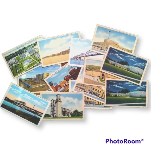 Linen Postcards Nebraska Landmarks - Ephemera -UnPosted-Curteich -Vintage- 5 x 3 - Picture 1 of 8